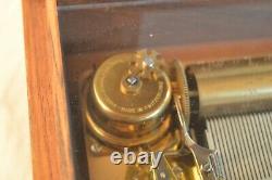 Vintage Reuge 3 Song 72 Note Wood Cylinder Music Box Time For Us Romeo Juliet