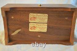 Vintage Reuge 3 Song 72 Note Wood Cylinder Music Box Time For Us Romeo Juliet