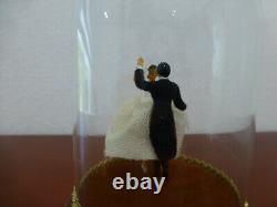 Vintage Reuge Dancing Wedding Couple Ballerina Music Box Automaton