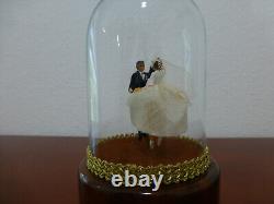 Vintage Reuge Dancing Wedding Couple Ballerina Music Box Automaton