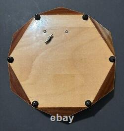 Vintage Reuge Handmade Hexagon Music Box Wood Inlay -working