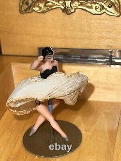 Vintage Reuge Italian Burl Wood Jewelry Music Box/with Ballerina Rare