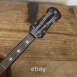Vintage Reuge Mandolin Instrument Inlaid Wood Swiss Music Box