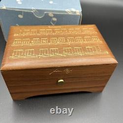 Vintage Reuge Music Box Frederic Chopin Tristesse 36 Note Koa Wood Switzerland