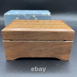 Vintage Reuge Music Box Frederic Chopin Tristesse 36 Note Koa Wood Switzerland