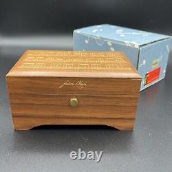 Vintage Reuge Music Box Frederic Chopin Tristesse 36 Note Koa Wood Switzerland