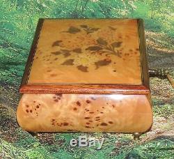 Vintage Reuge Music Box with Inlay wood design Near Mint-WE'VE ONLY JUST BEGUN