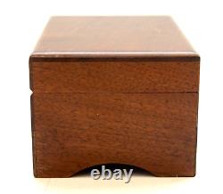 Vintage Reuge Swiss Made Wood Music Box Working Condition