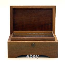 Vintage Reuge Swiss Made Wood Music Box Working Condition