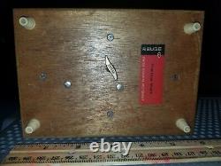 Vintage Reuge Swiss Movement Music Box 3d Inlayed Wood Francisco Alegre Rare Vht