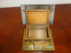 Vintage Reuge Swiss Yodel Wood Chalet Dancing Ballerina Music Box (watch Video)