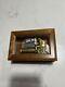 Vintage Reuge Wood & Beveled Glass Case Music Box, No 1547