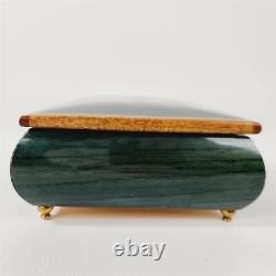 Vintage Reuge Wood Music Box Romeo & Juliet Italy Sorrento A Time For Us