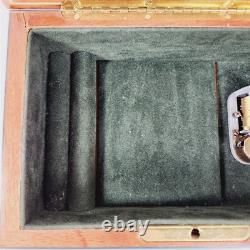 Vintage Reuge Wood Music Box Romeo & Juliet Italy Sorrento A Time For Us
