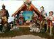 Vintage Sears Nativity Set W Music Box Lighted Wood Manger Japan 15 Pc Christmas