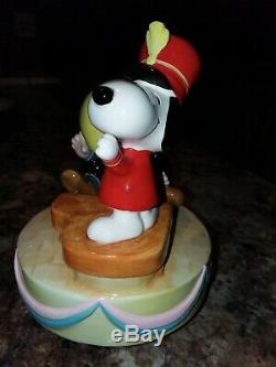 Vintage Schroeder & Snoopy Music Box Ceramic Schmid UFS #1848/15000 Emperor