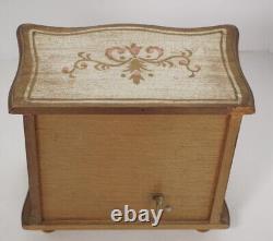 Vintage Small Japanese Made Wooden Jewelry Music Box