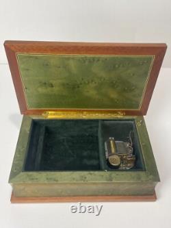 Vintage Sorrento ITALY Inlaid Wood Jewelry Music Box Swiss You've Got a Friend