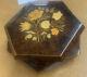 Vintage Sorrento Lacquered Inlay Wood Musical Jewelry Box Reuge