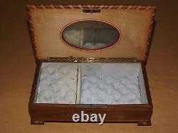 Vintage Sorrento Wood Rings Jewelry Music Box