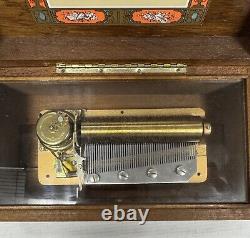 Vintage Swiss Reuge Saint-Croix CH 4/50 45078 Wooden Music Box Tested Working