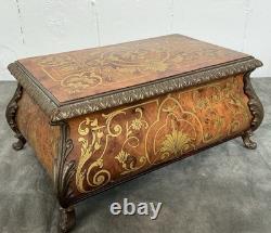 Vintage Swiss Reuge Sainte Croix CH 3/72 Wood Inlaid Music Box Thieving Magpie