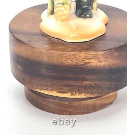 Vintage Swiss Reuge Wood Music Box Klemmer's of Hawaii David The Gnome Crutches