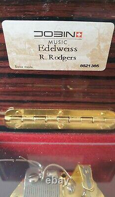 Vintage Swiss made music box by'Jobin', plays Edelweiss