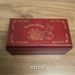 Vintage Sylvanian Families Rare Wood Music Box Working EPOCH Red