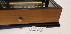 Vintage THORENS Swiss 6 Song 41 Note Wood Music Box No Reserve