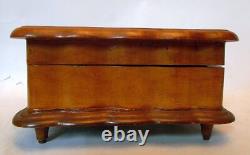 Vintage THORENS Wood MUSIC BOX LARA'S THEME and EDELWEISS Switzerland