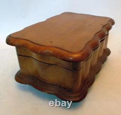 Vintage THORENS Wood MUSIC BOX LARA'S THEME and EDELWEISS Switzerland