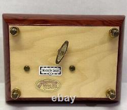 Vintage The San Francisco Music Box Wood Inlay Lacquered Jewelry Box Italy