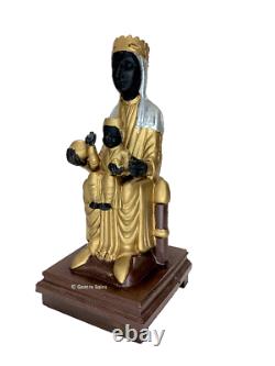 Vintage The Virgin Santa Maria of Montserrat Black Madonna, Music Box