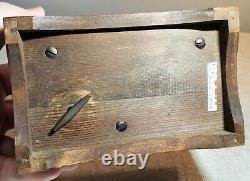 Vintage Thorens #26 1/2 Made In Switzerland 3 Song Music Box In Wood Display Box