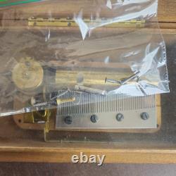 Vintage Thorens 3 Tune 52 Note Swiss Cylinder Wooden Music Box Wooden