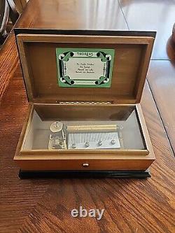 Vintage Thorens 4/50 Song Music Box Made in Switzerland