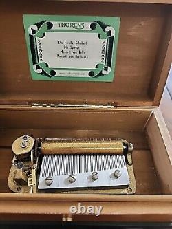 Vintage Thorens 4/50 Song Music Box Made in Switzerland