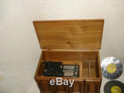 Vintage Thorens AD-30 Disc Music Box in Walnut Wood Case Plus 14 Discs