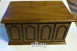 Vintage Thorens AD-30 Disc Music Box in Walnut Wood Case Plus 7 Discs