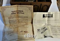 Vintage Thorens AD-30 Disc Music Box in Walnut Wood Case Plus 7 Discs