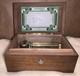 Vintage Thorens Music Box #26 1/2 Made In Switzerland Inlayed Wood Display Box