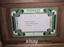 Vintage Thorens Music Box #26 1/2 Made In Switzerland Inlayed Wood Display Box