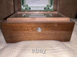 Vintage Thorens Music Box #26 1/2 Made In Switzerland Inlayed Wood Display Box