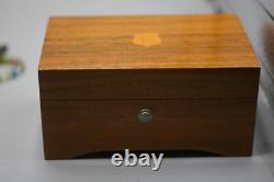 Vintage Thorens Music Box #26 1/2 Made In Switzerland Inlayed Wood Z1