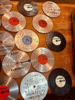 Vintage Thorens Music Box Wood 41 Discs