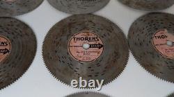 Vintage Thorens Swiss Wood Music 4.5 Metal Disc Player 17 Discs Works (Video)