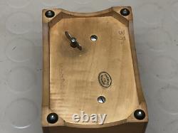 Vintage Thorens Wood Music Box Switzerland 2 Songs Works