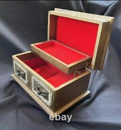 Vintage Wood Ballerina Music Box Jewelry Box Ballet Dancer Haunted By Lil Girl