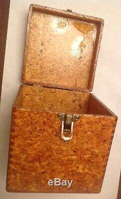 Vintage Wood Case 45 RPM Record Carying Case Box